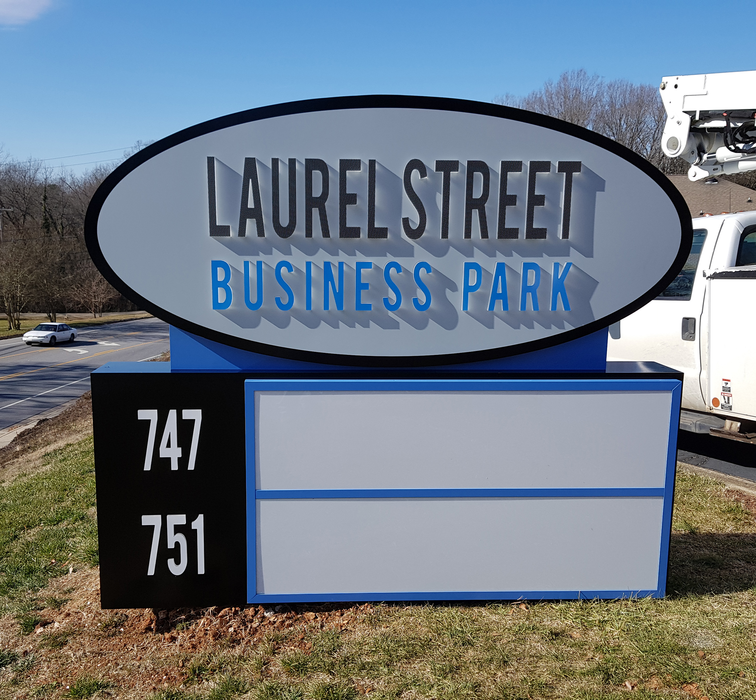 Illuminated Monument Sign